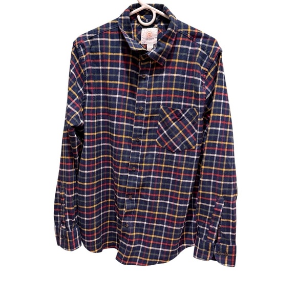 Cloudveil Flannel Shirt Mens XL Button Up Blue Plaid Cotton Long Sleeve - Picture 1 of 7